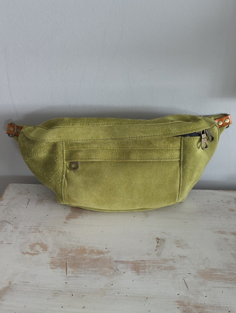 Parker Thatch Avocado Suede Sling